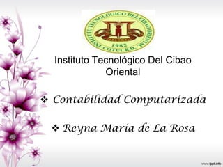 Instituto Tecnológico Del Cibao
Oriental
 Contabilidad Computarizada
 Reyna María de La Rosa
 