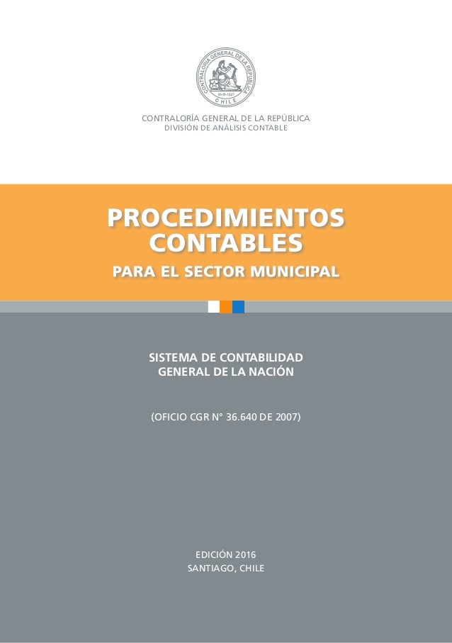procedimientos contables municipalidades edición