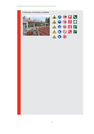 32
Manual de procedimientos de trabajo seguros en el sector de la construcción
d. Estructura, cerramientos y acabados
01 Ficha acotacion y seæaliza....qxp 07/01/2010 10:16 PÆgina 32
 