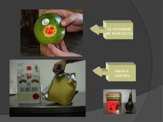 AL INTERIOR
DE MARACUYA
DROGA
LIQUIDA
 