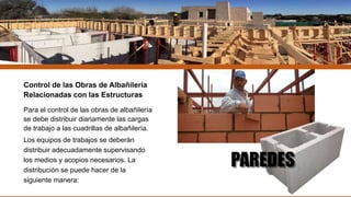 Procedimiento y recomendaciones para el control de obras | PPTX