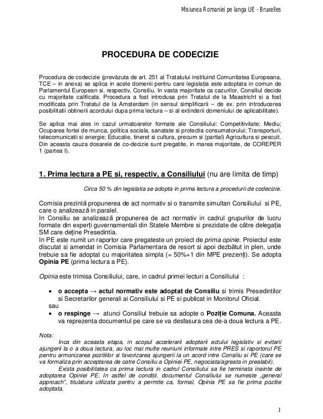 Procedura De Lucru Model