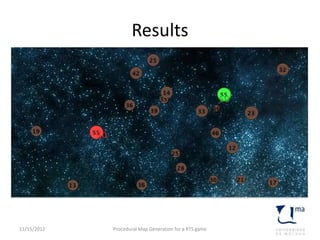 Procedural map generation for a RTS game | PPT