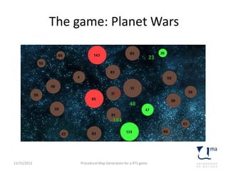 Procedural map generation for a RTS game | PPT