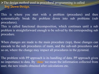 Procedural programming | PPTX