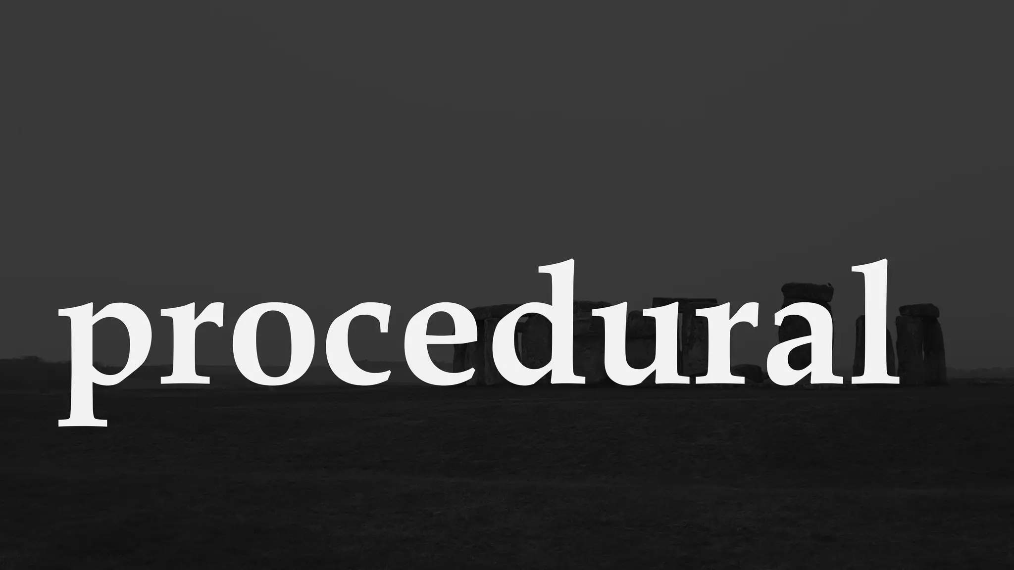 procedural
 