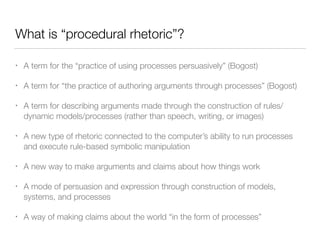 Procedural Rhetoric | PDF