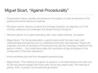Procedural Rhetoric | PDF