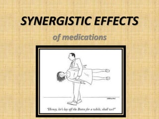 SYNERGISTIC EFFECTS
of medications

 