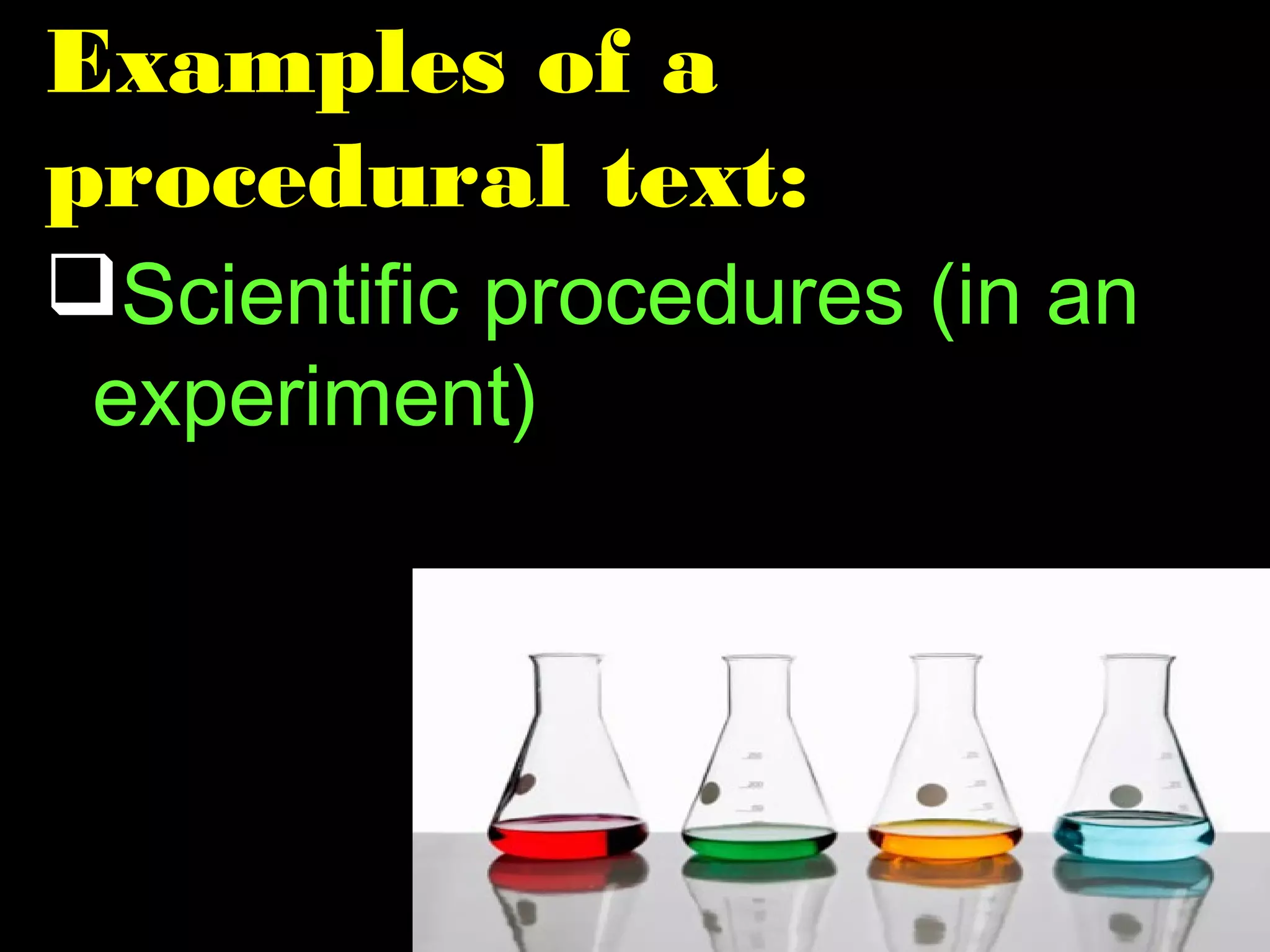 Features of a Procedural Text | PPT | Desktop Publishing | Computer ...