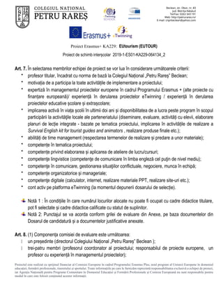 Proiect Erasmus+ KA229: EUtourism (EUTOUR)
Proiect de schimb interșcolar 2019-1-ES01-KA229-064134_2
Proiectul este realiza...