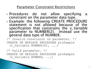 pl/sql Procedure | PPTX
