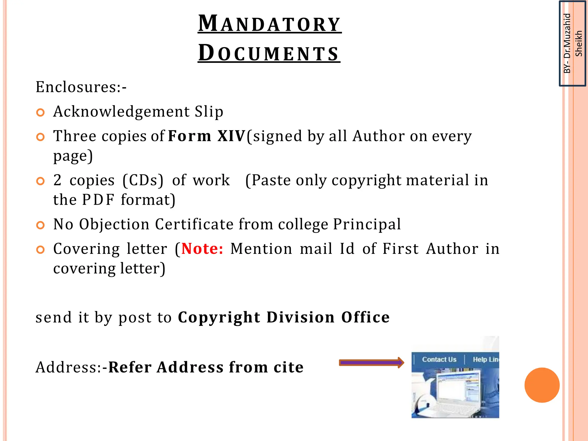 APPLICATION PROCEDURE FOR COPYRIGHT FILING.pptx