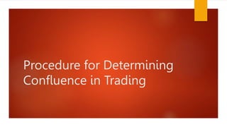 Procedure for Determining
Confluence in Trading
 