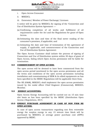 Procedure for distribution open access | PDF