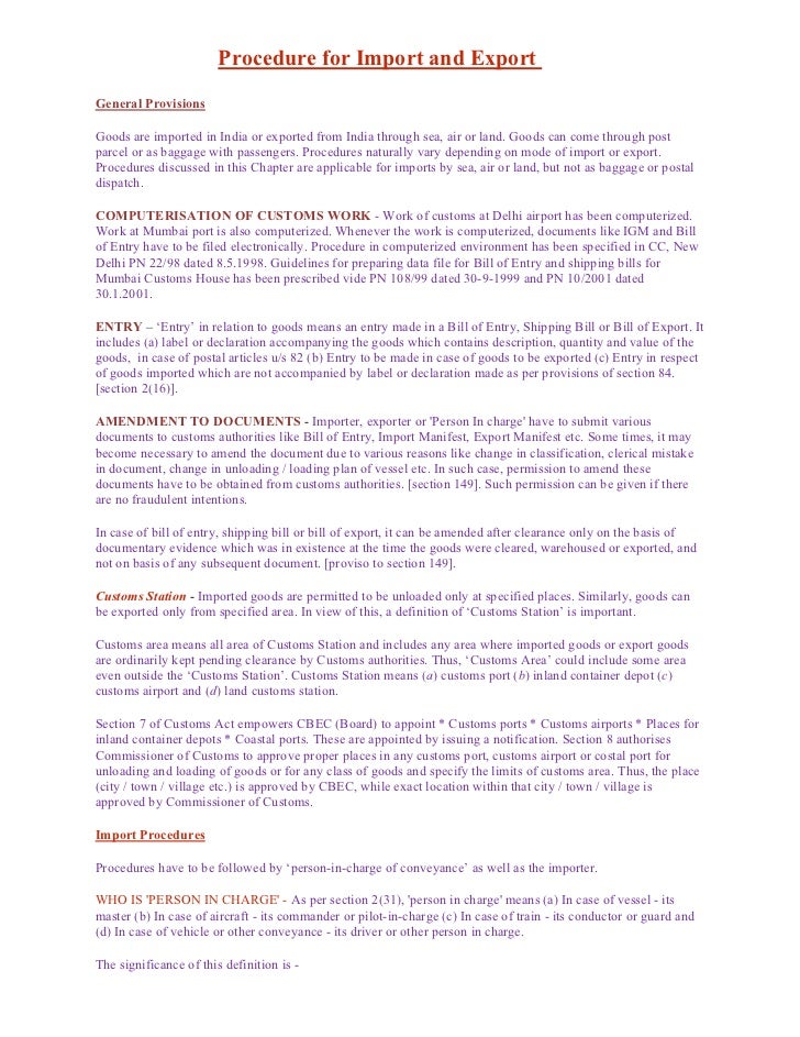indian customs declaration form procedure for import and export indian customs declaration form procedure for import and export