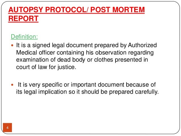 Procedure Of Autopsy procedure-of-autopsy