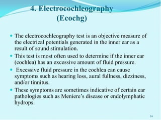 Procedure of hearing assessment | PDF