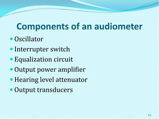 Procedure of hearing assessment | PDF