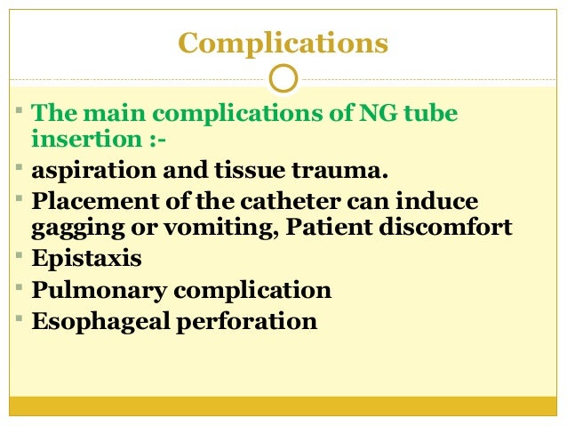 Nasogastric Tube Insertion