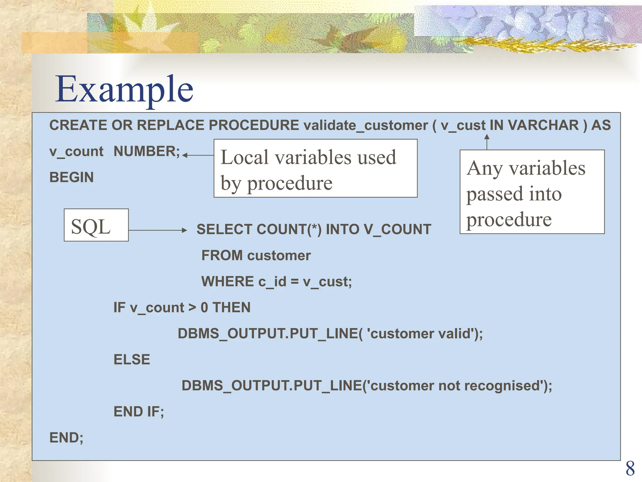 PL/SQL Stored Procedures And Cursors.ppt