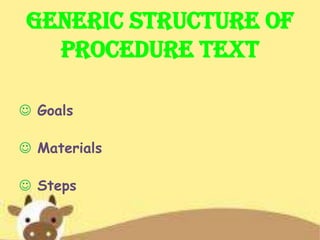 Procedure text | PPT