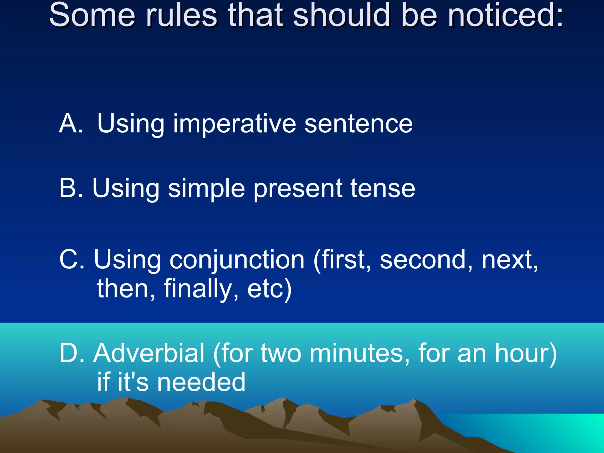 Procedure text | PPT