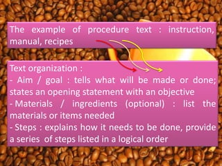 Procedure text | PPT