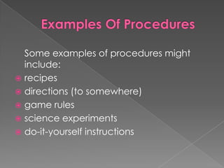 Procedure text | PPTX