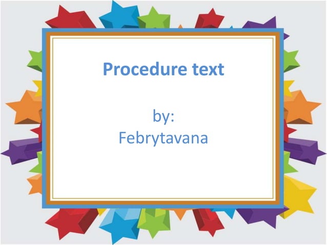 Procedure text | PPT