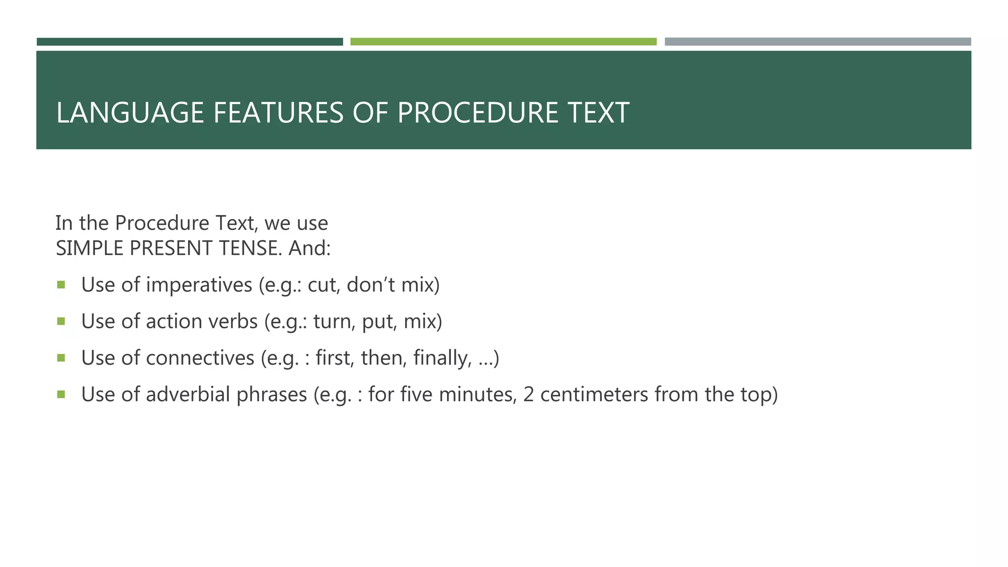 Procedure text | PPTX