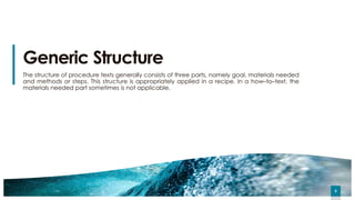 Procedure text | PPT