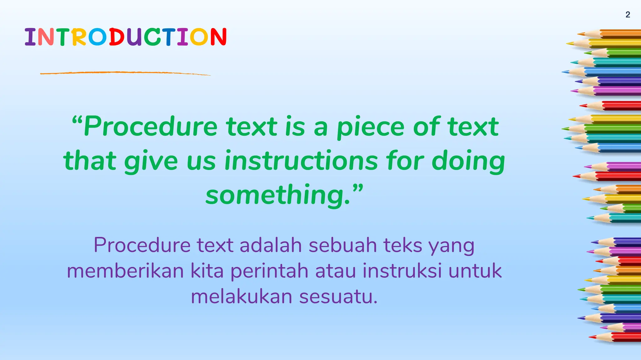 THE EXPLANATIONS OF THE PROCEDURE TEXTS. | PPT