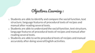 Procedure Text Grade 9 Bahasa Inggris Kelas 9 | PPTX