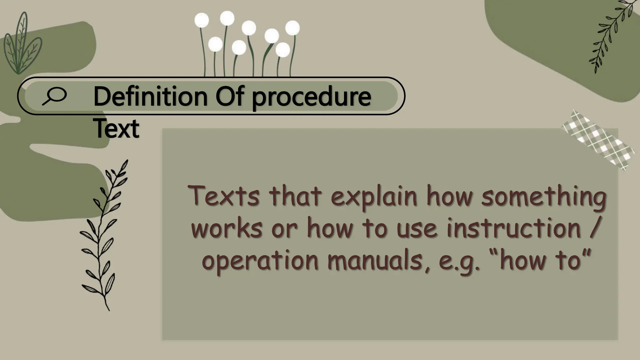 procedure text that wiil help you learn english | PPT