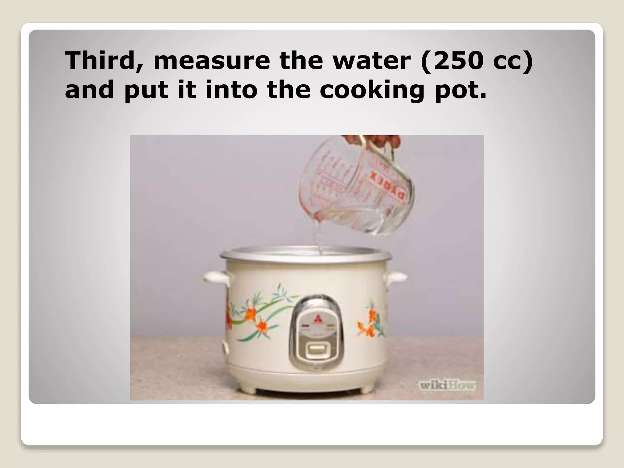 Contoh Procedure Text (HOW TO USE RICE COOKER) PPT