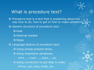 Procedure text (1) | PPT