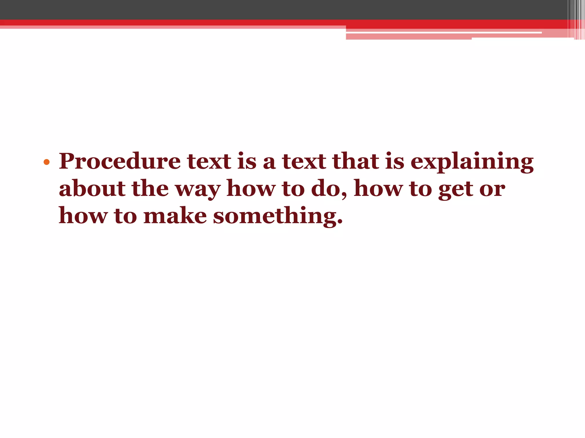 Procedure text etm22 | PPTX