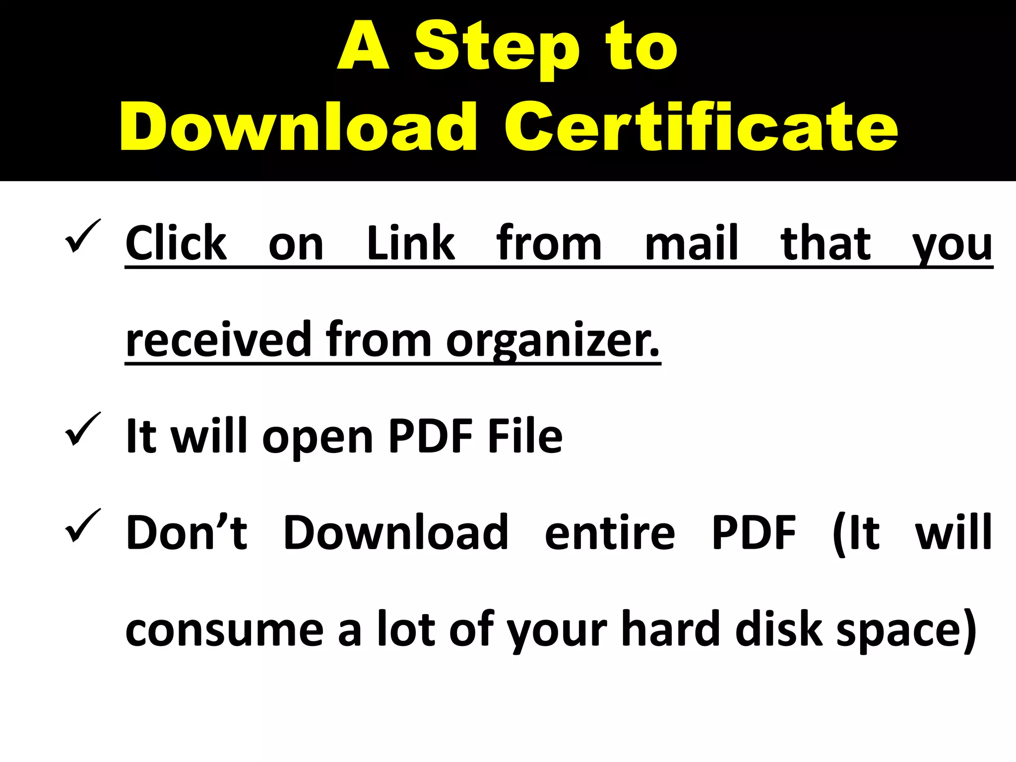 Procedure to Download certificate.pptx