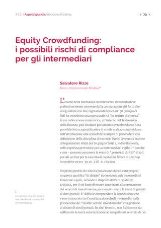Aspetti giuridici del crowdfunding