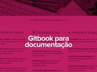 Gitbook para
documentação
 