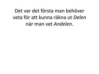 Hur mycket är 10% av 50 kr?
1 % av 50 kr =
10 % av 50 kr = 10 ∙ 0,50 kr =
kr50,0
100
50
Inger Bäckström, Burträsk
 