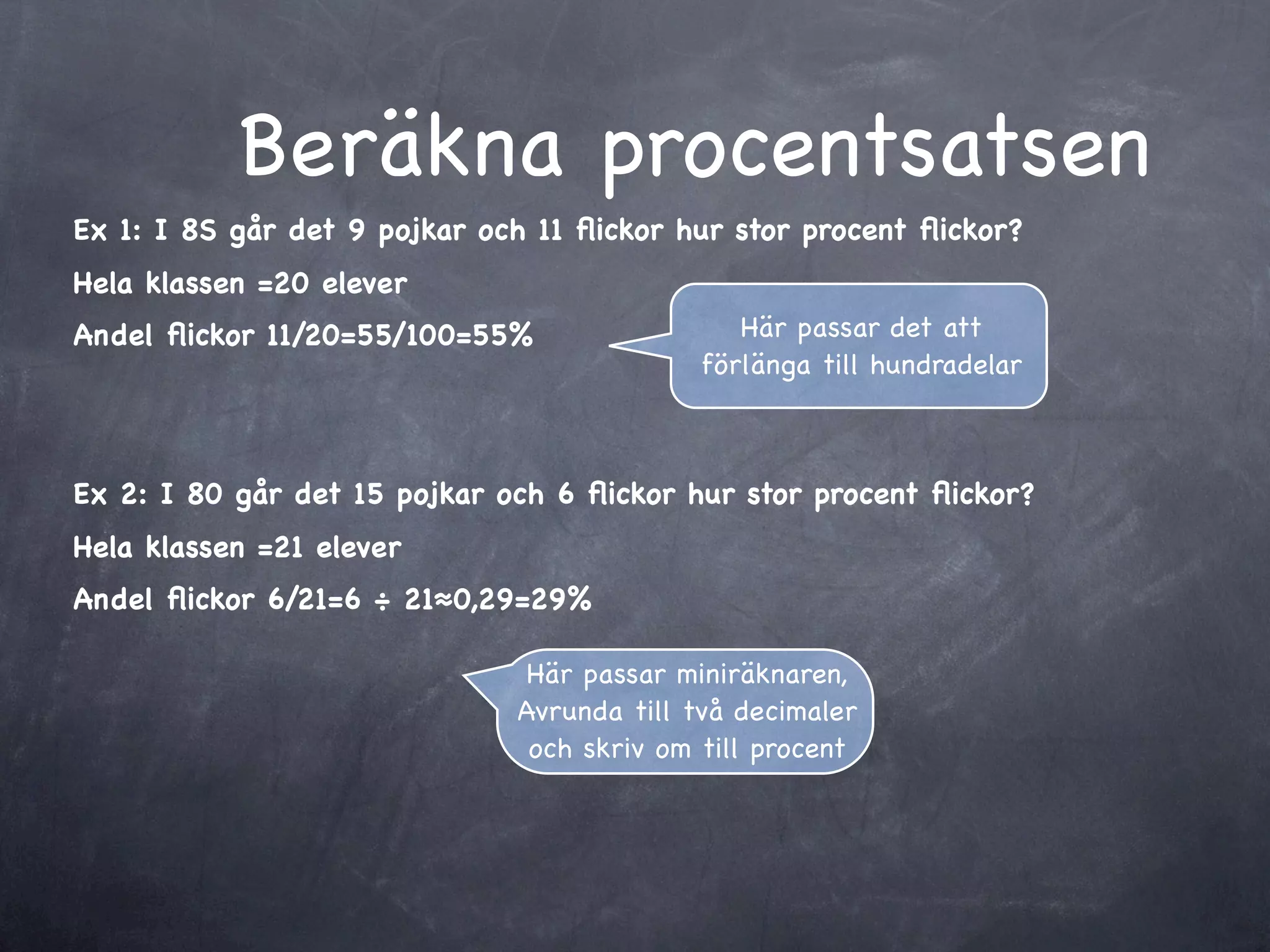 Procent och diagram | KEY