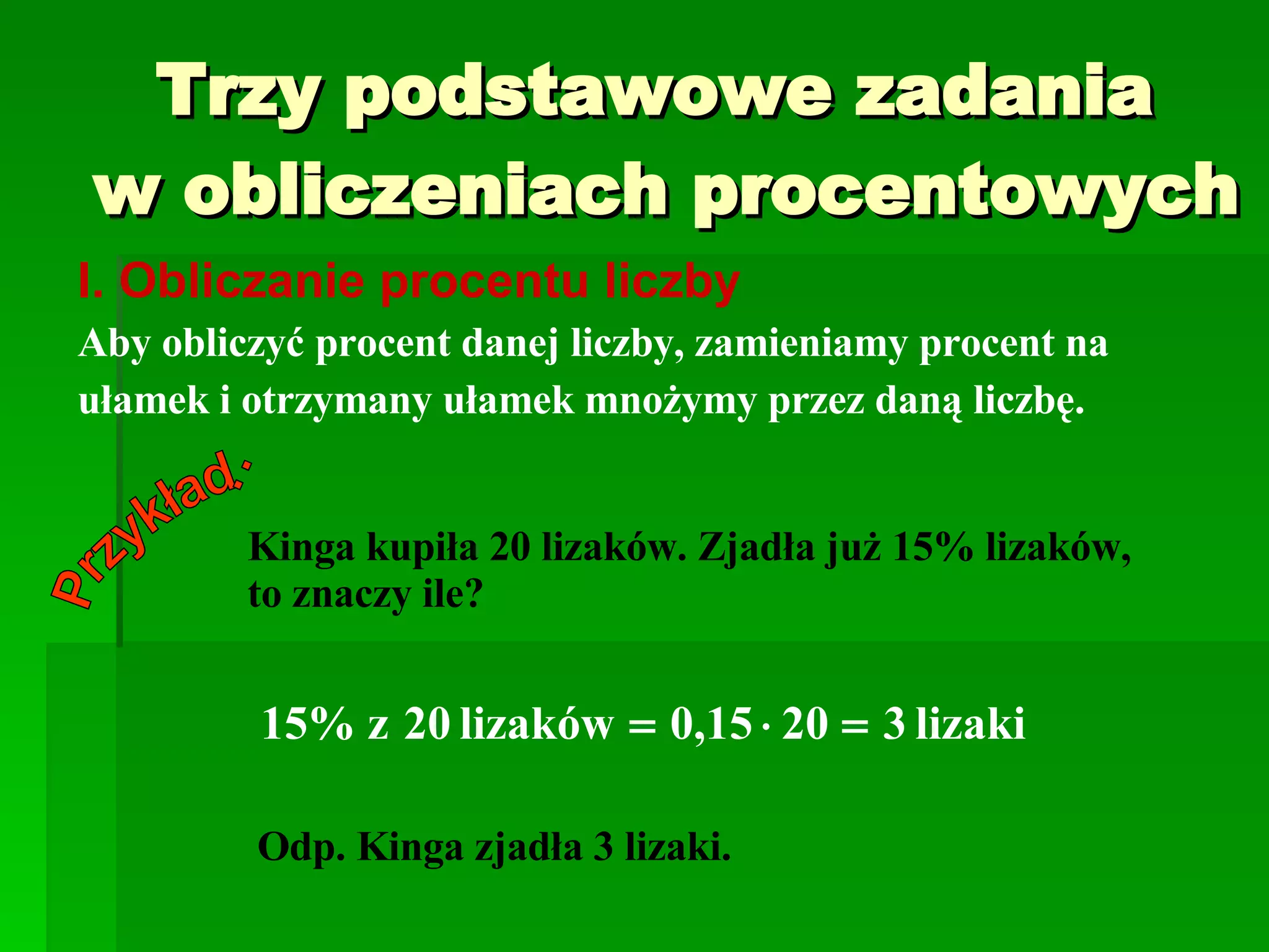Obliczanie Jakim Procentem Jednej Liczby Jest Druga Liczba