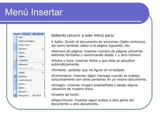 Principales herramientas de Word | PPT