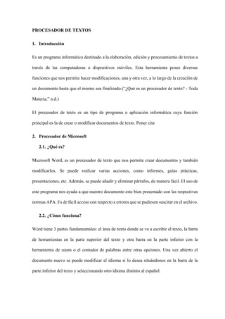 Procesador de texto