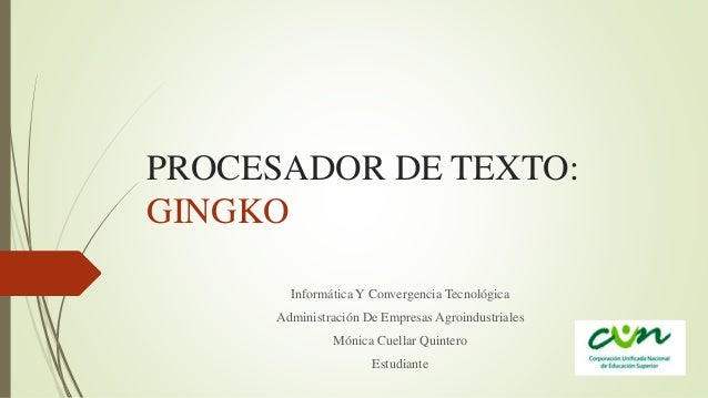 Procesador De Texto Gingko