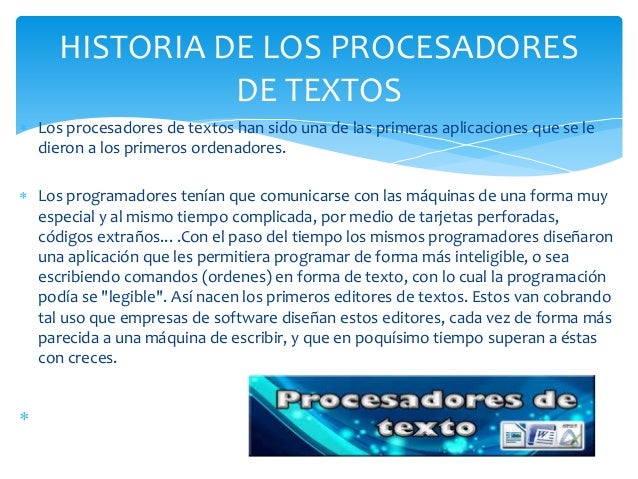 Procesador de texto.