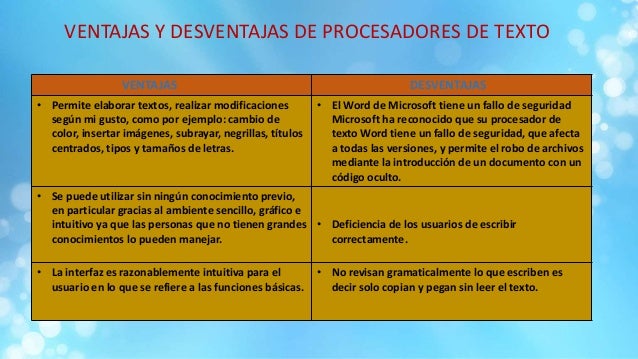 Procesador De Textos