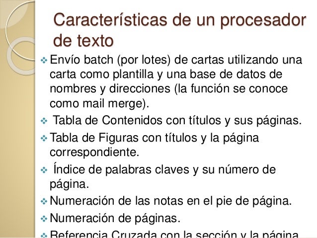 Procesador de textos